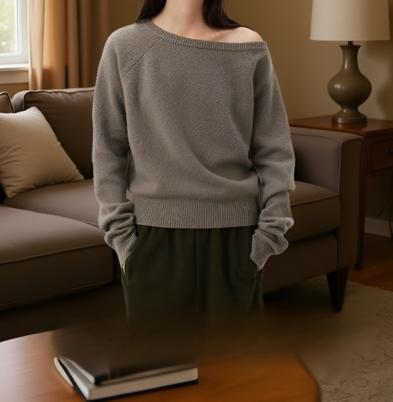 柔らかいウール素材の質感