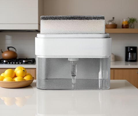 皂盒按壓瀝水功能演示