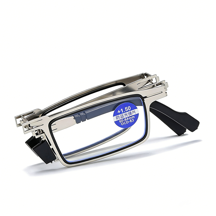 ブルーライト対策の折りたたみ式老眼鏡| メンズ