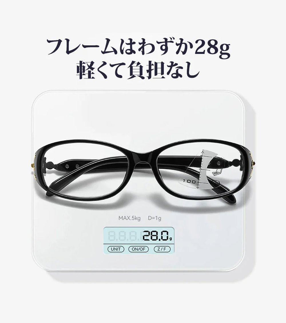 多焦点ブルーライトカット老眼鏡