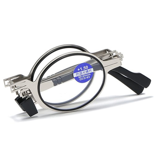 ブルーライト対策の折りたたみ式老眼鏡