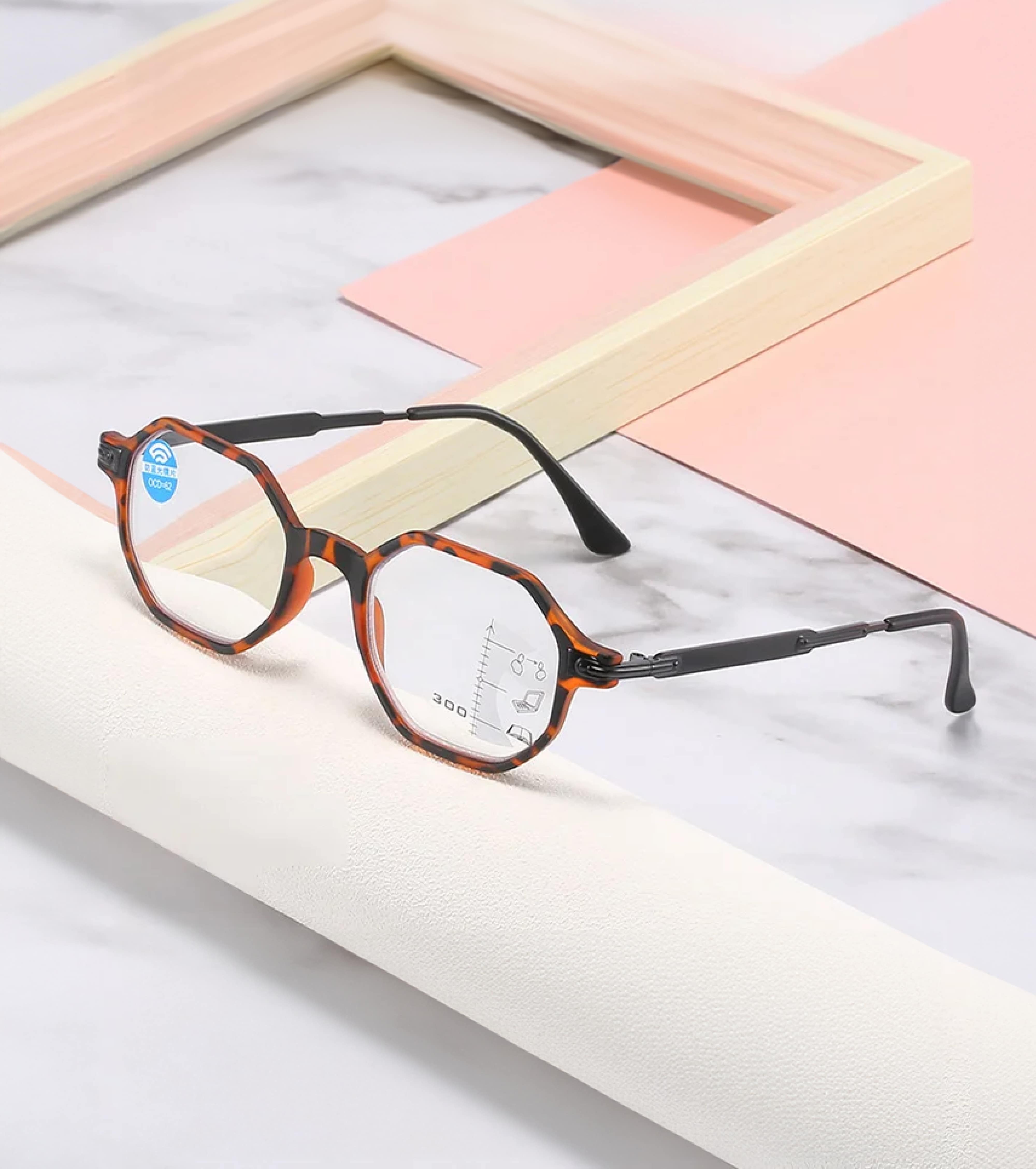 多焦点ブルーライトカット遠近両用老眼鏡