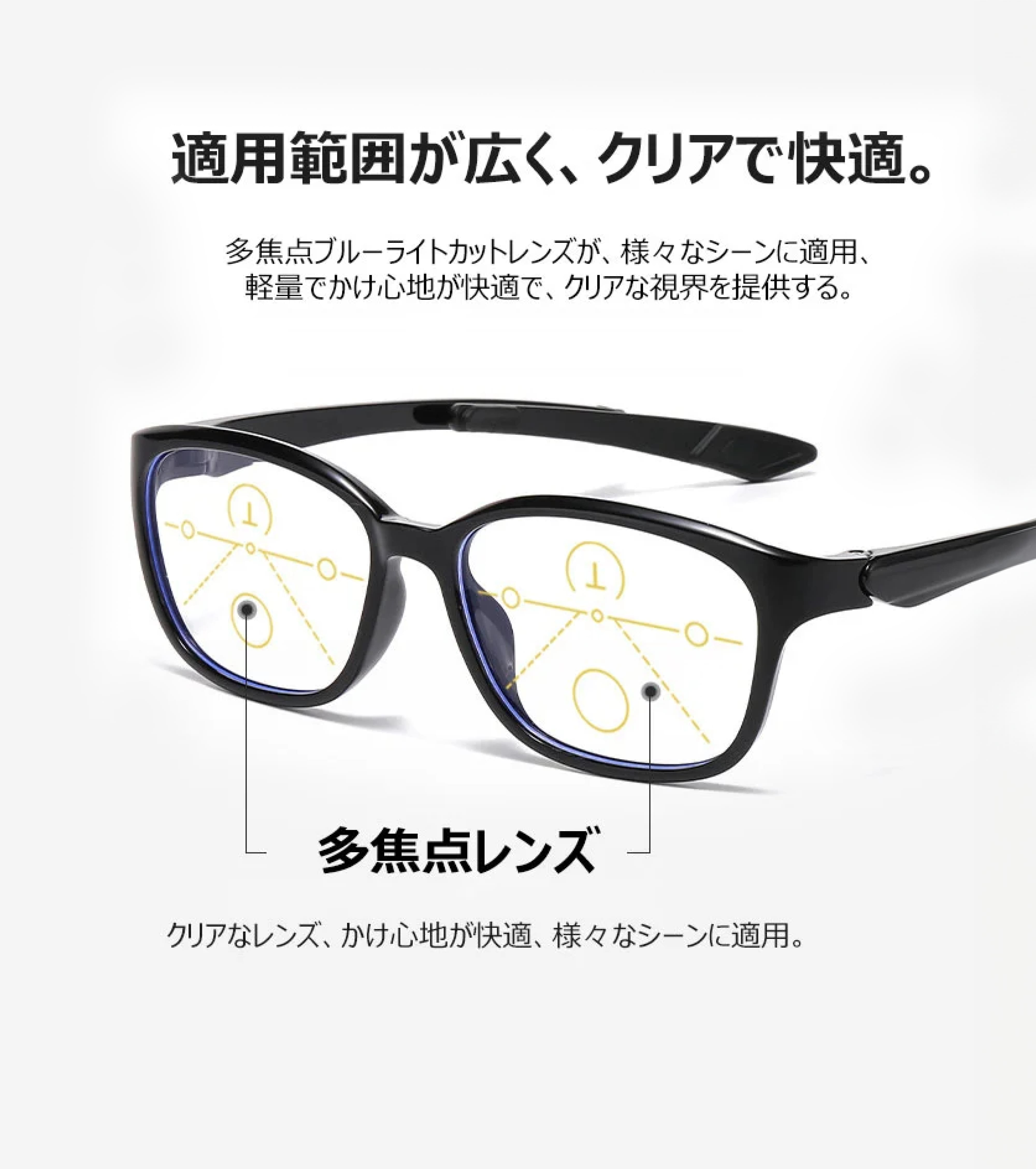 スポーツ専用ブルーライトカット調光老眼鏡 | 眩しさ対策/若く見える/アウトドアにぴったり