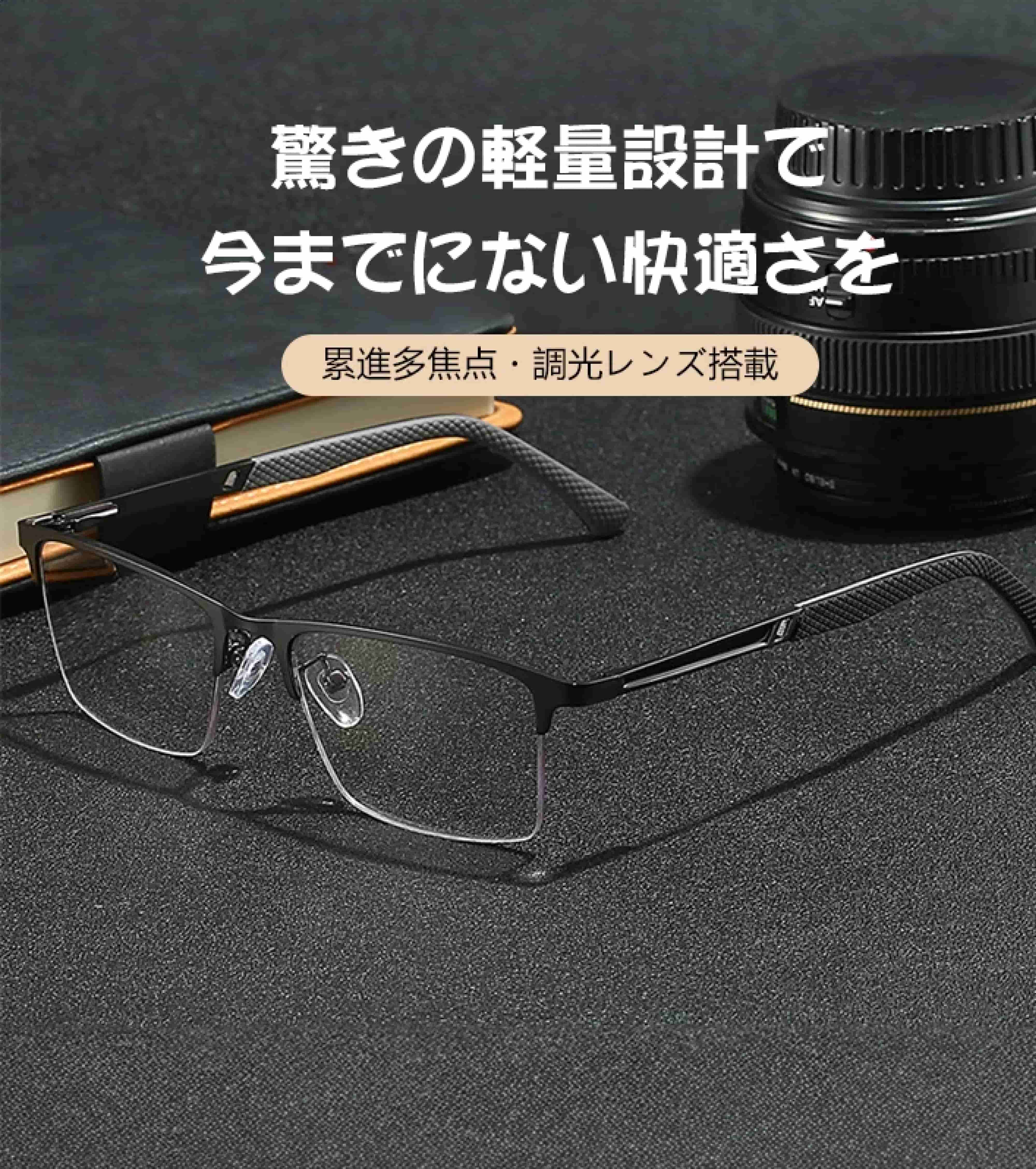 ハーフリム遠近両用シニアグラス