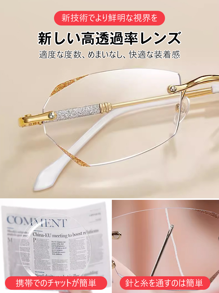 超軽量ブルーライト対策老眼鏡