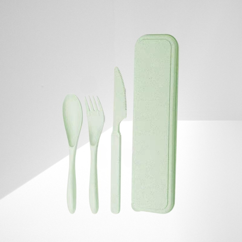 成人可擕式塑膠刀叉勺三件套