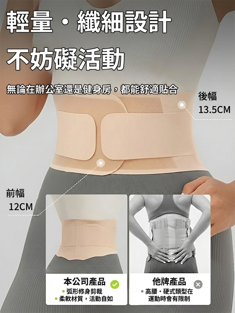 身體保養必備輕薄透氣護腰帶