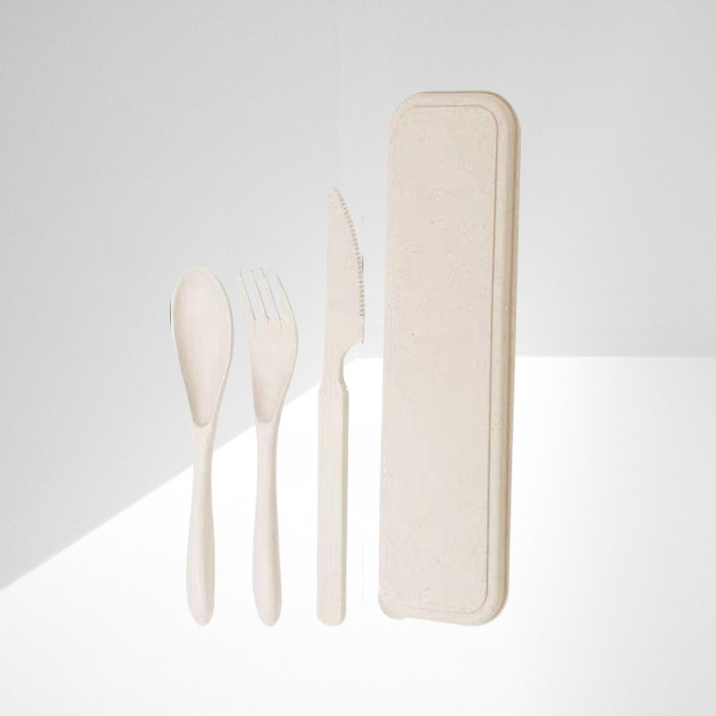 成人可擕式塑膠刀叉勺三件套