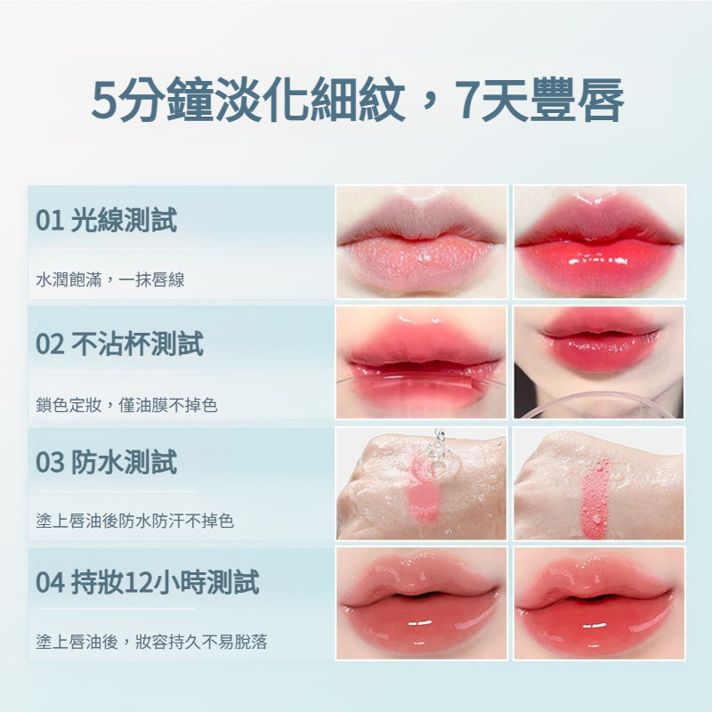 淡紋保濕溫變唇部精華