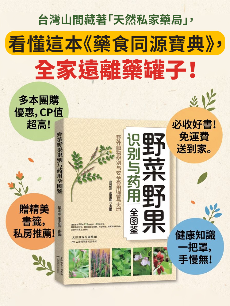 【不吃藥百病消】野菜野果圖鑑