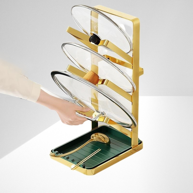 廚房免打孔鍋蓋架子壁掛式家用檯面砧板架菜板放置架鍋鏟托架神器