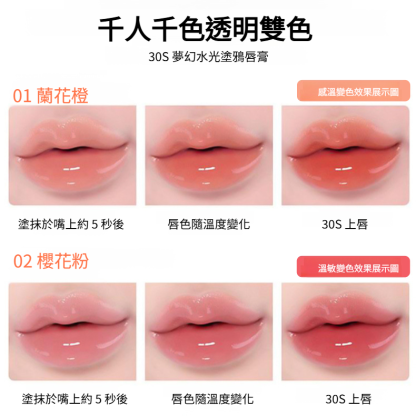 淡紋保濕溫變唇部精華