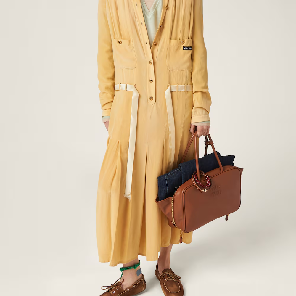 レザー トップハンドルバッグ