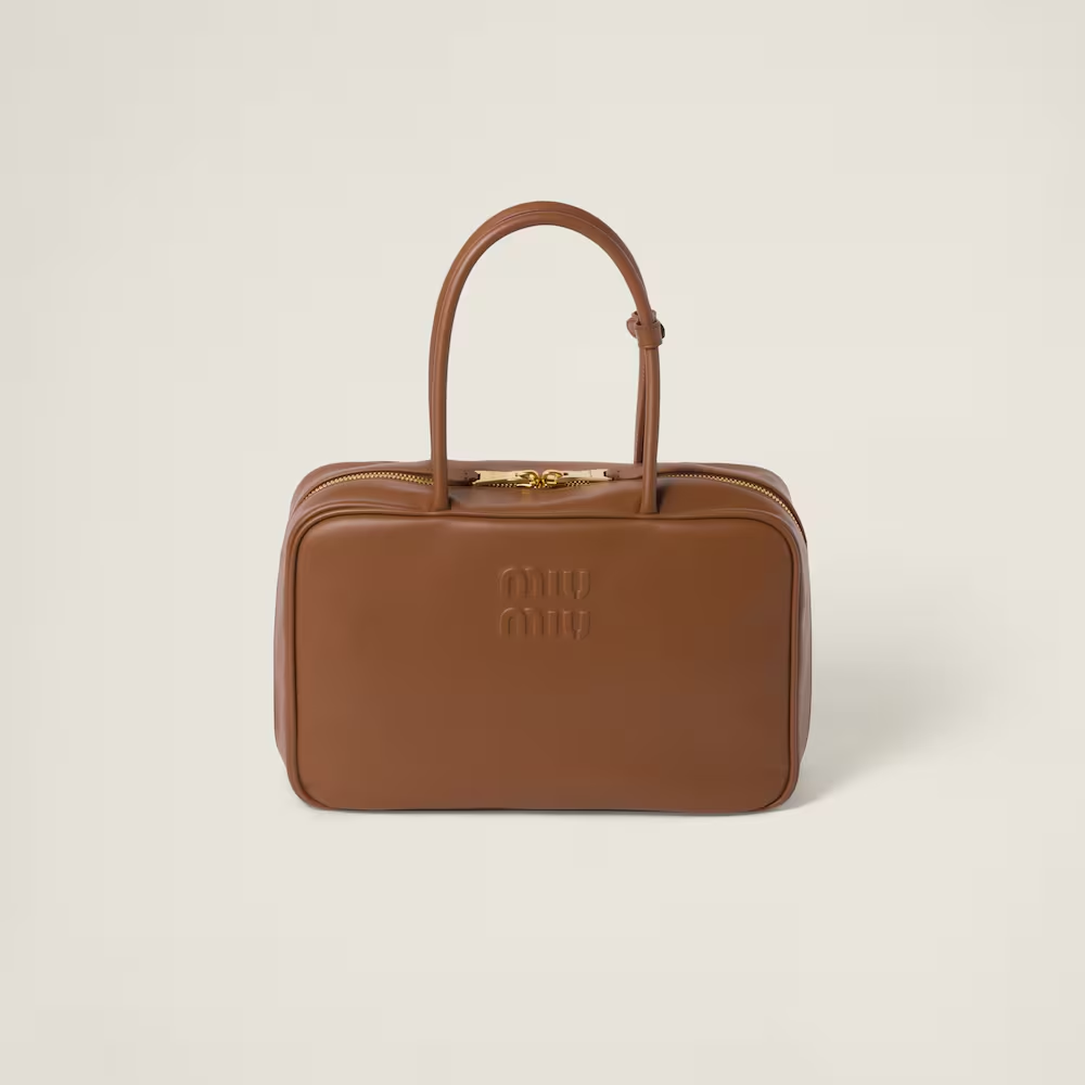 レザー トップハンドルバッグ