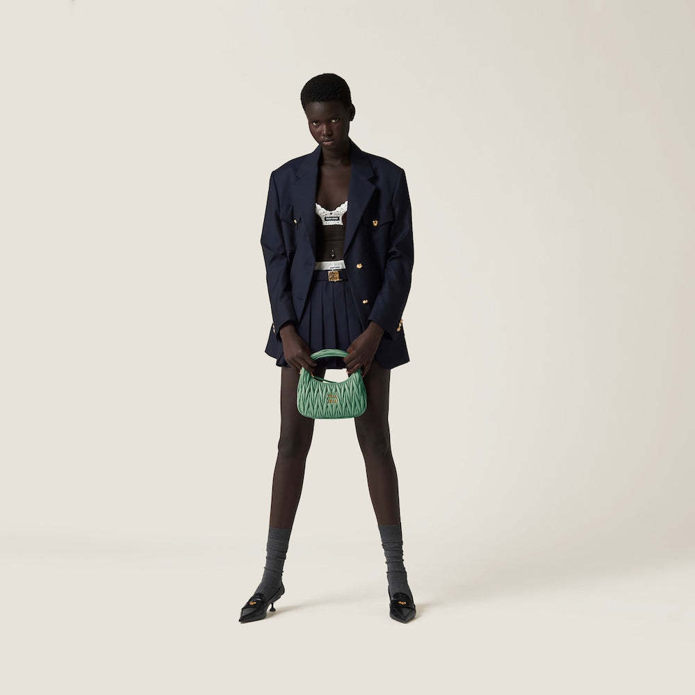 ワンダー マテラッセレザー ホーボーバッグ