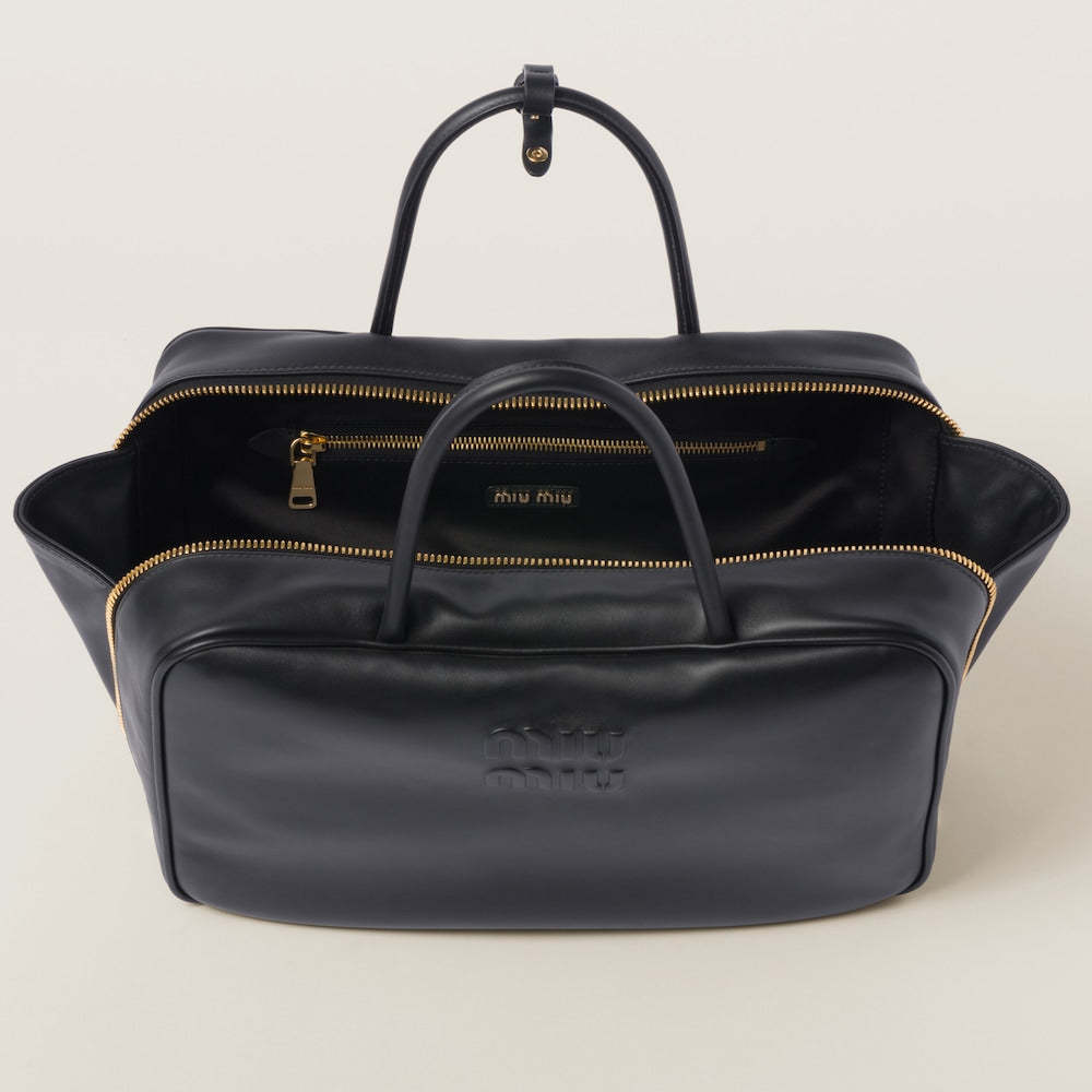 レザー トップハンドルバッグ