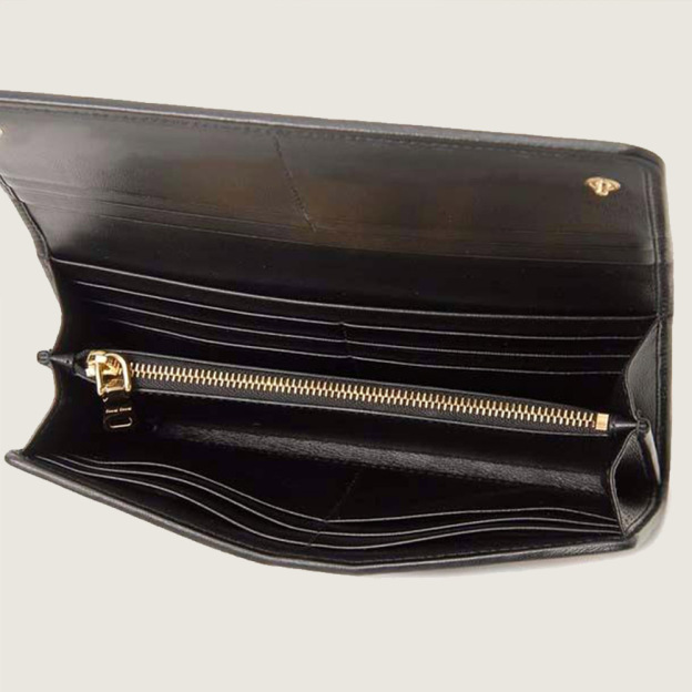 レディース ブラック 長財布