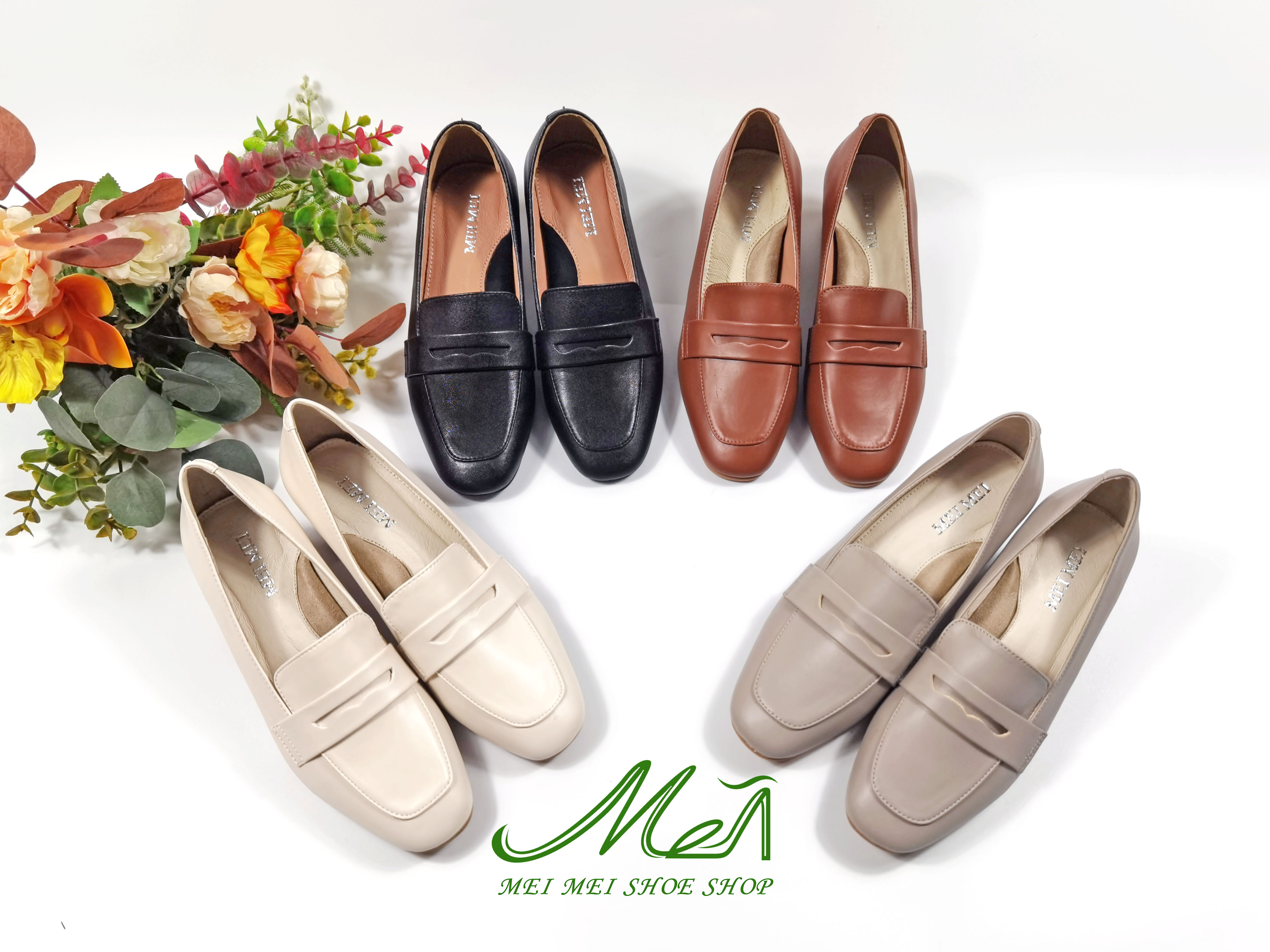 方頭橫擔存半粗踭樂福鞋