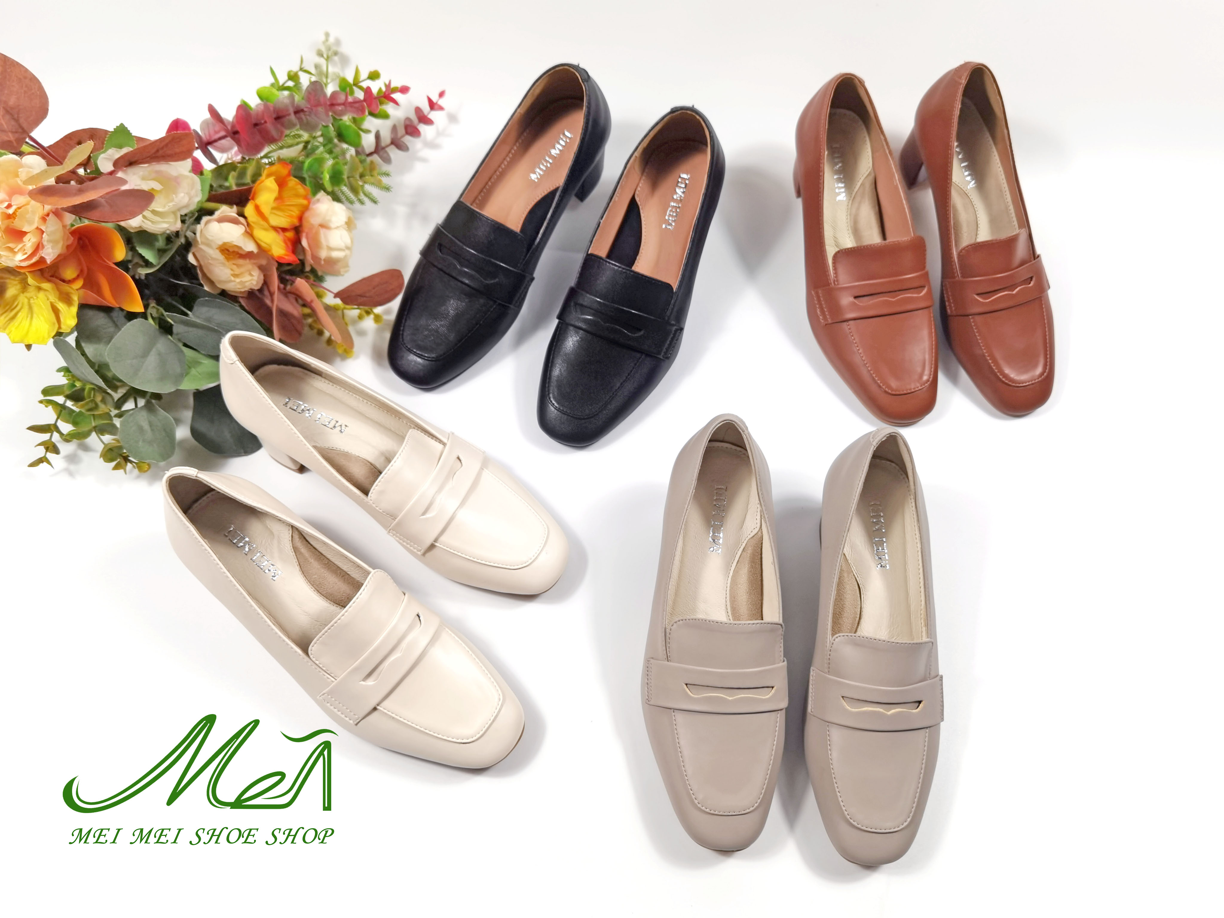 方頭橫擔存半粗踭樂福鞋