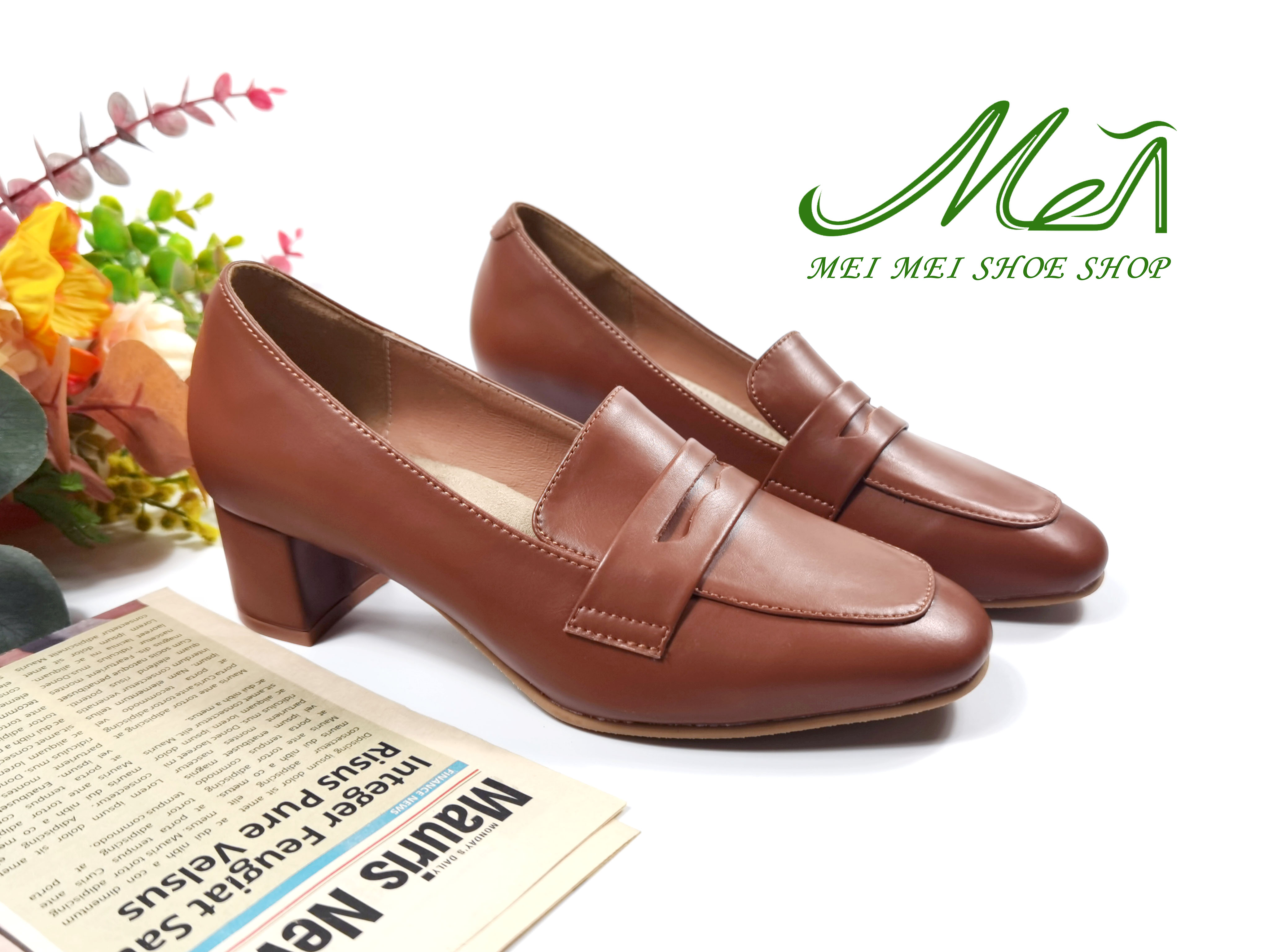 方頭橫擔存半粗踭樂福鞋