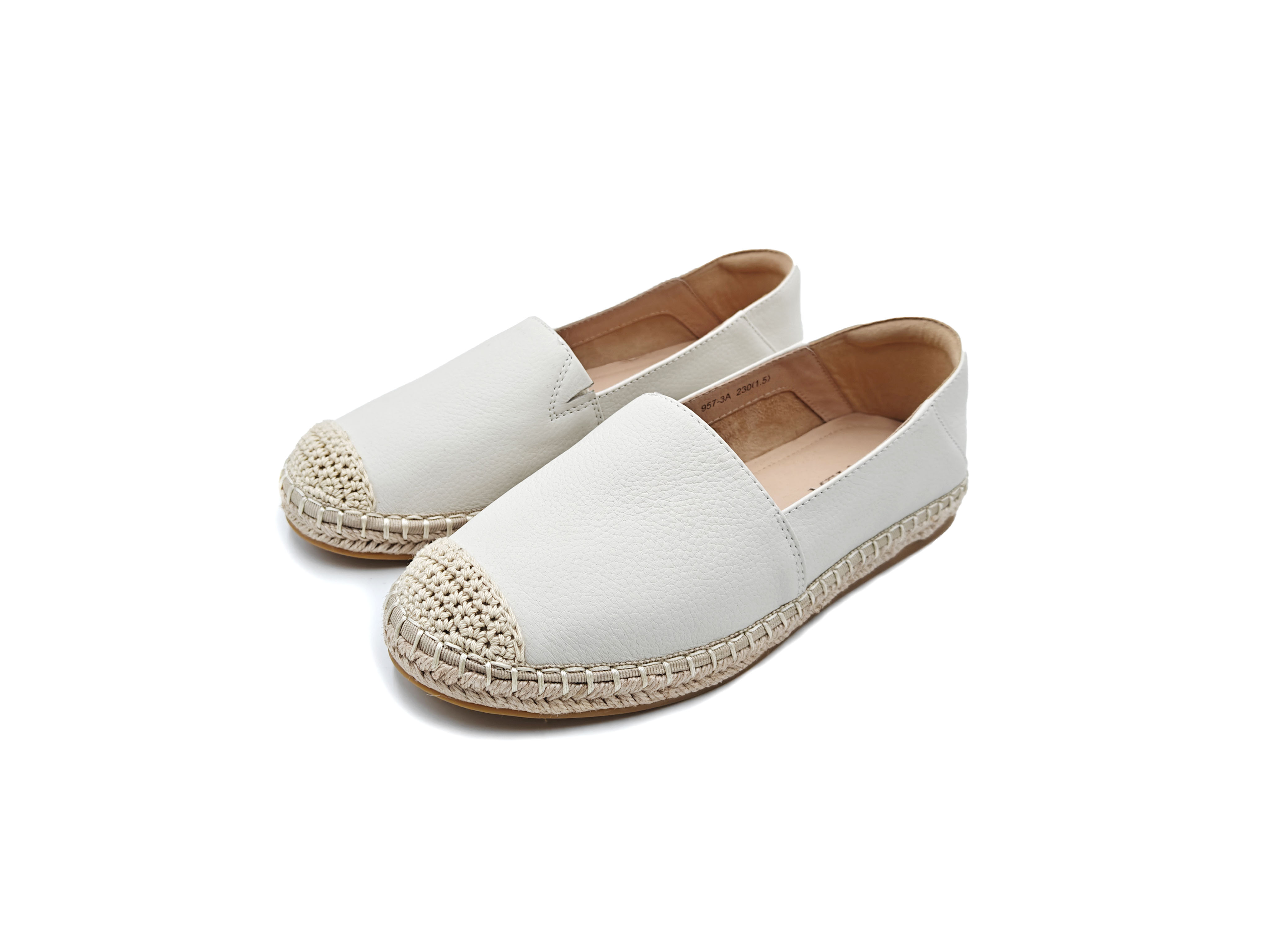 真皮編織漁夫鞋