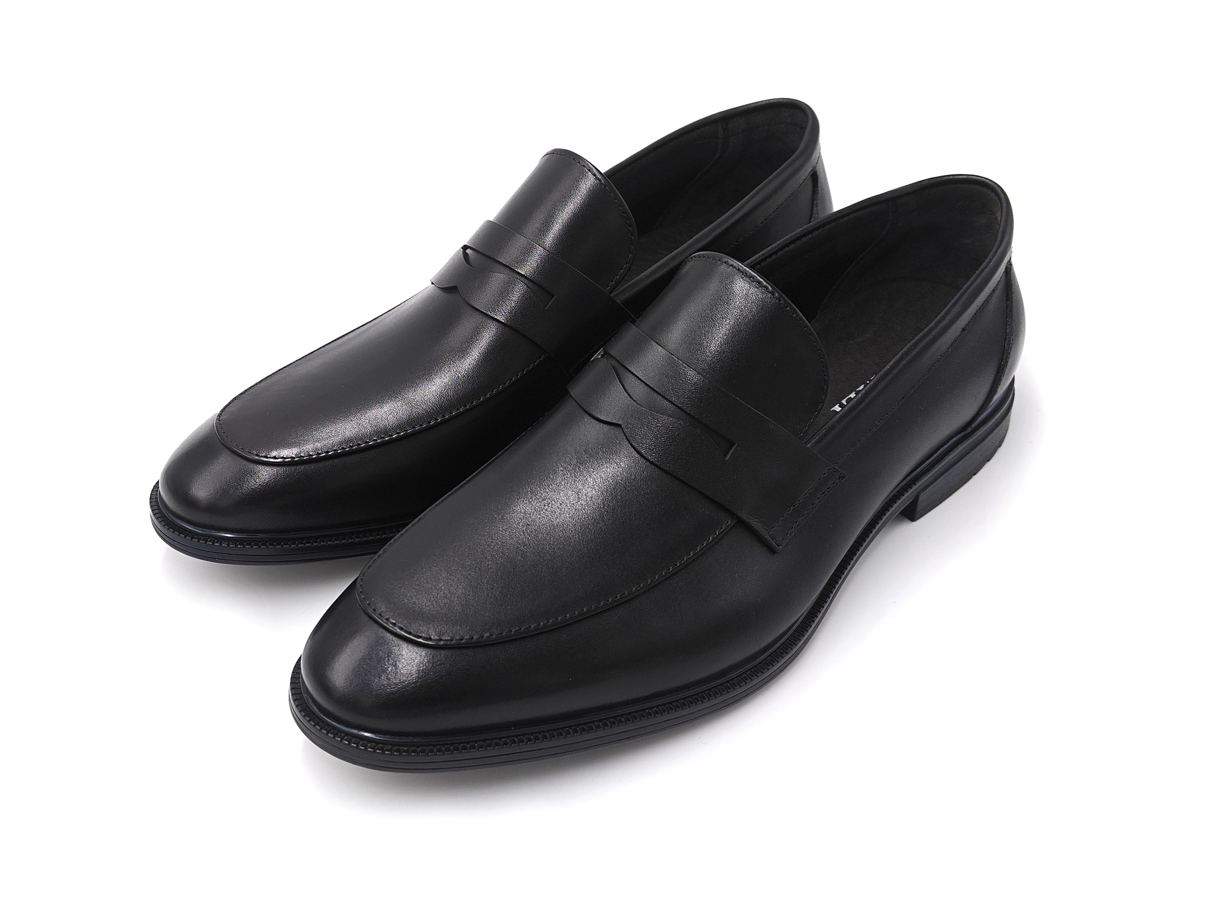 真皮軟底男士樂福鞋