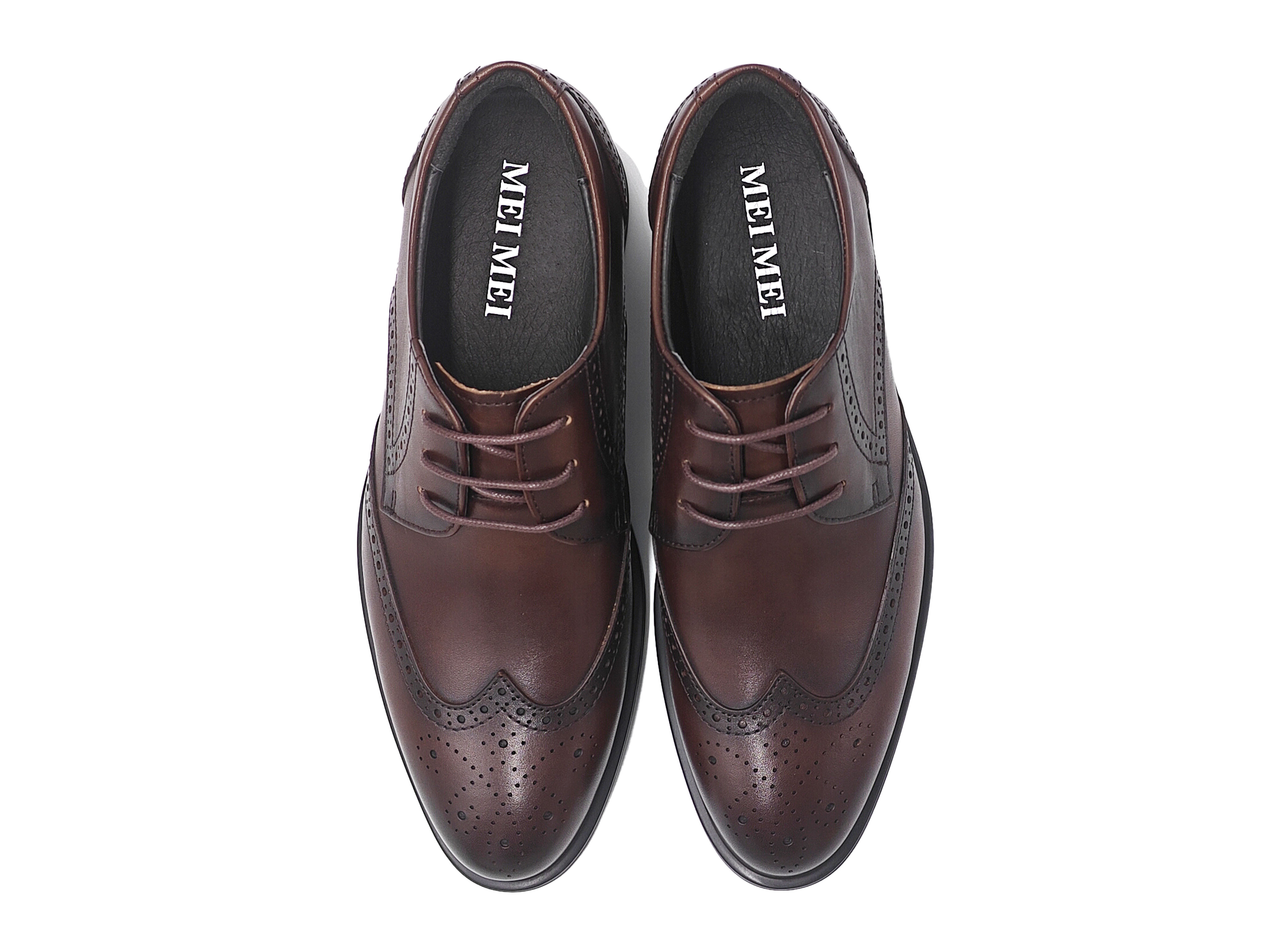 復古雕花牛皮真皮男裝皮鞋