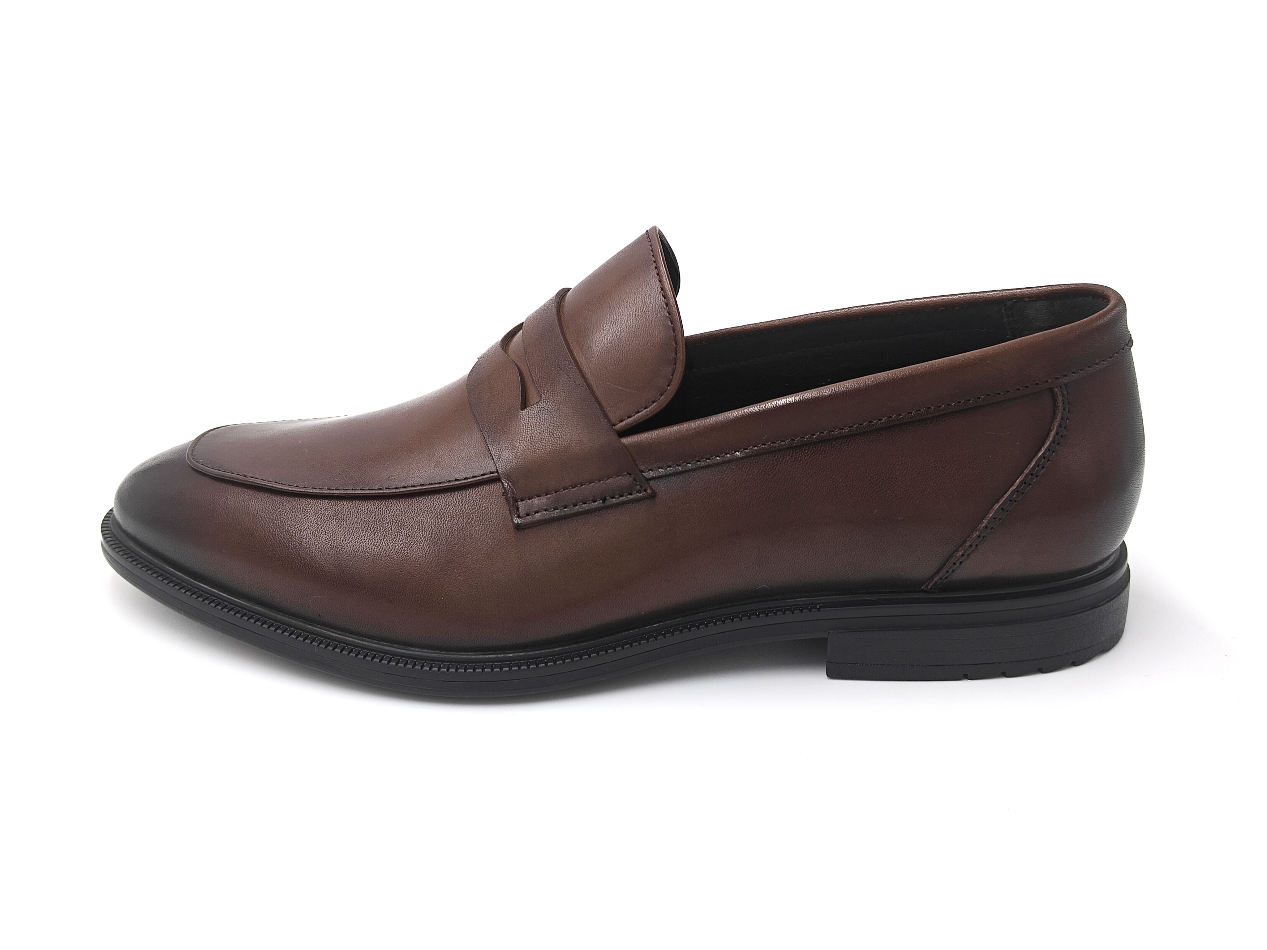 真皮軟底男士樂福鞋