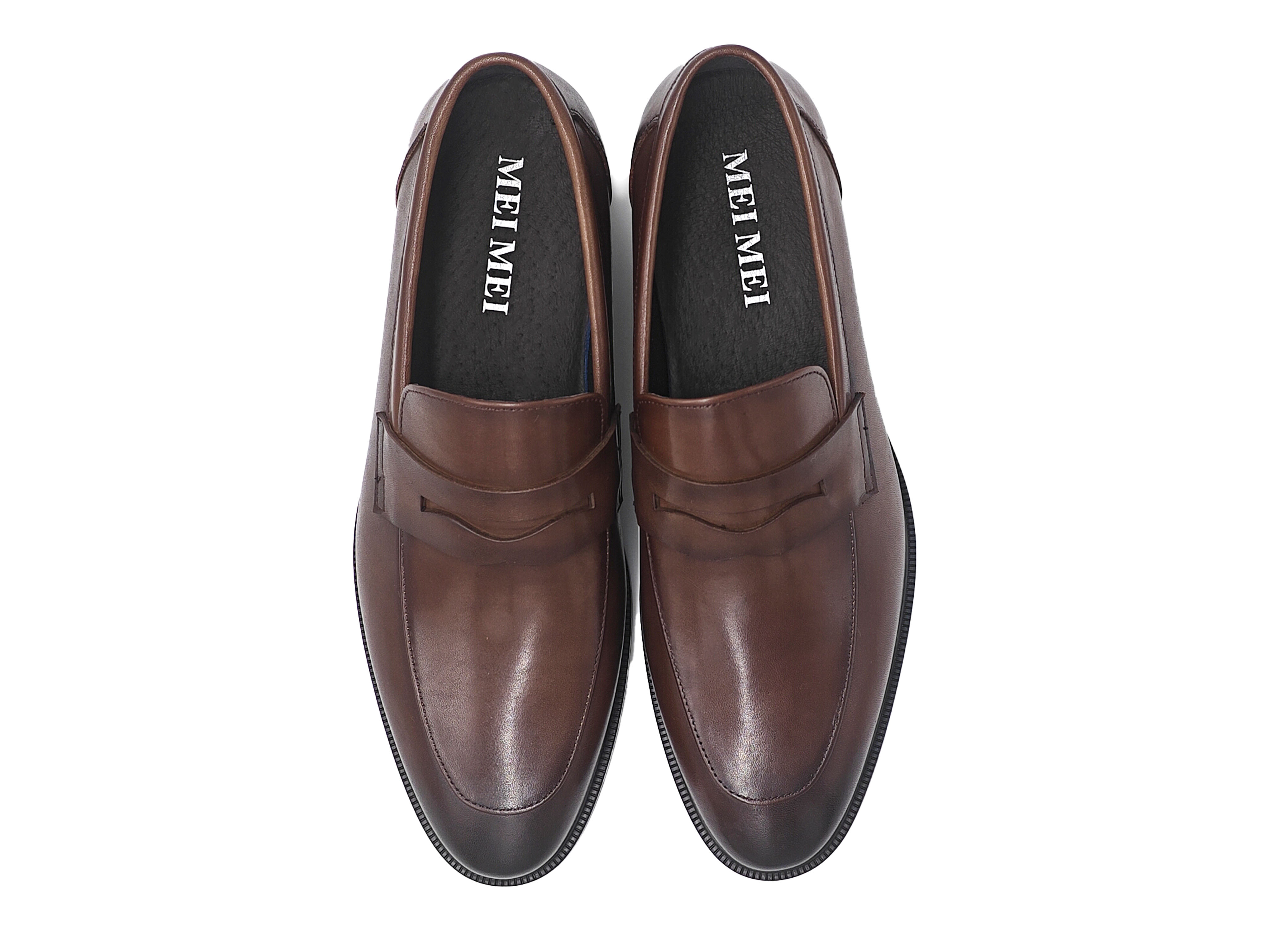 真皮軟底男士樂福鞋