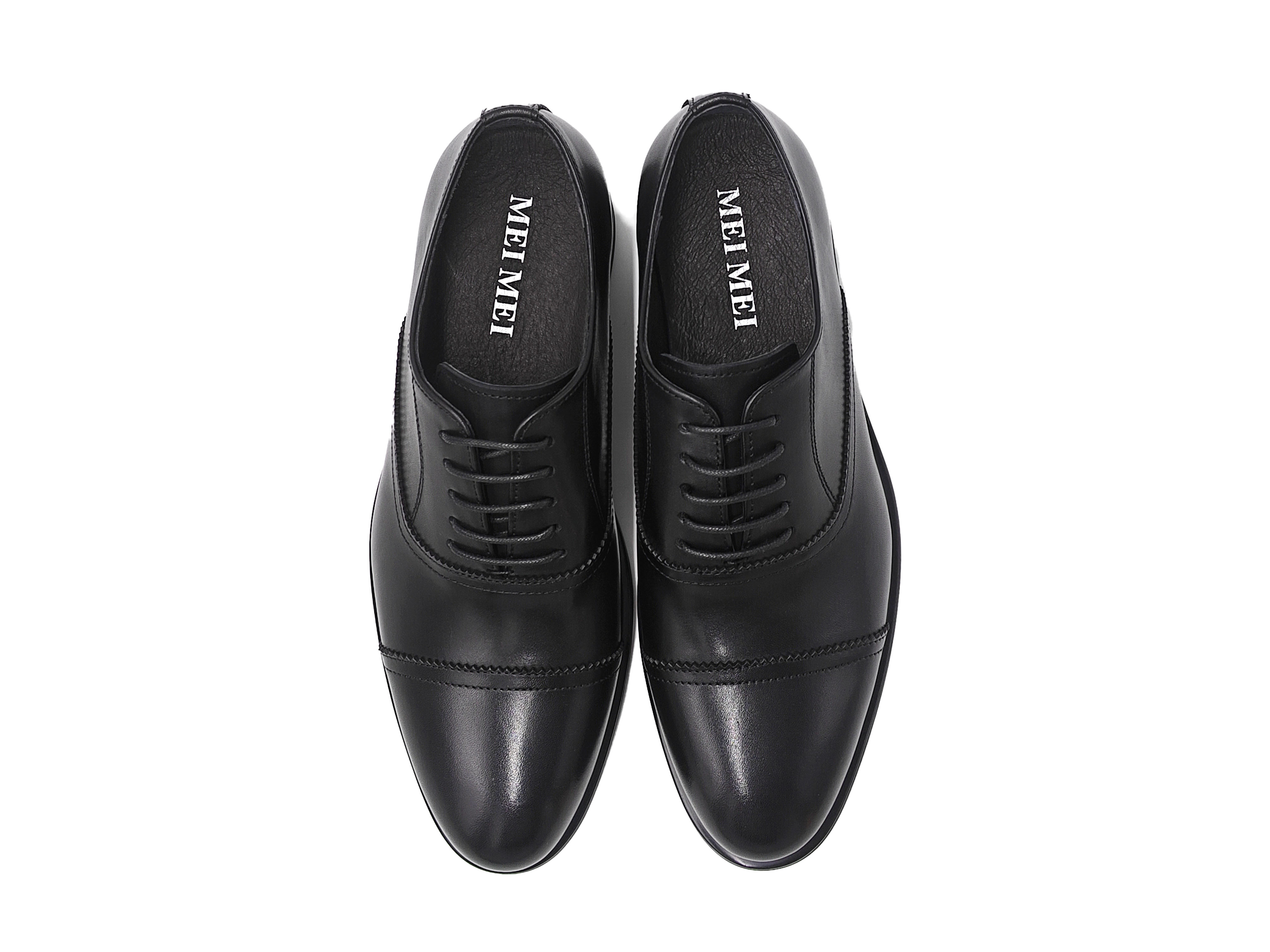 黑色真皮商務男裝皮鞋