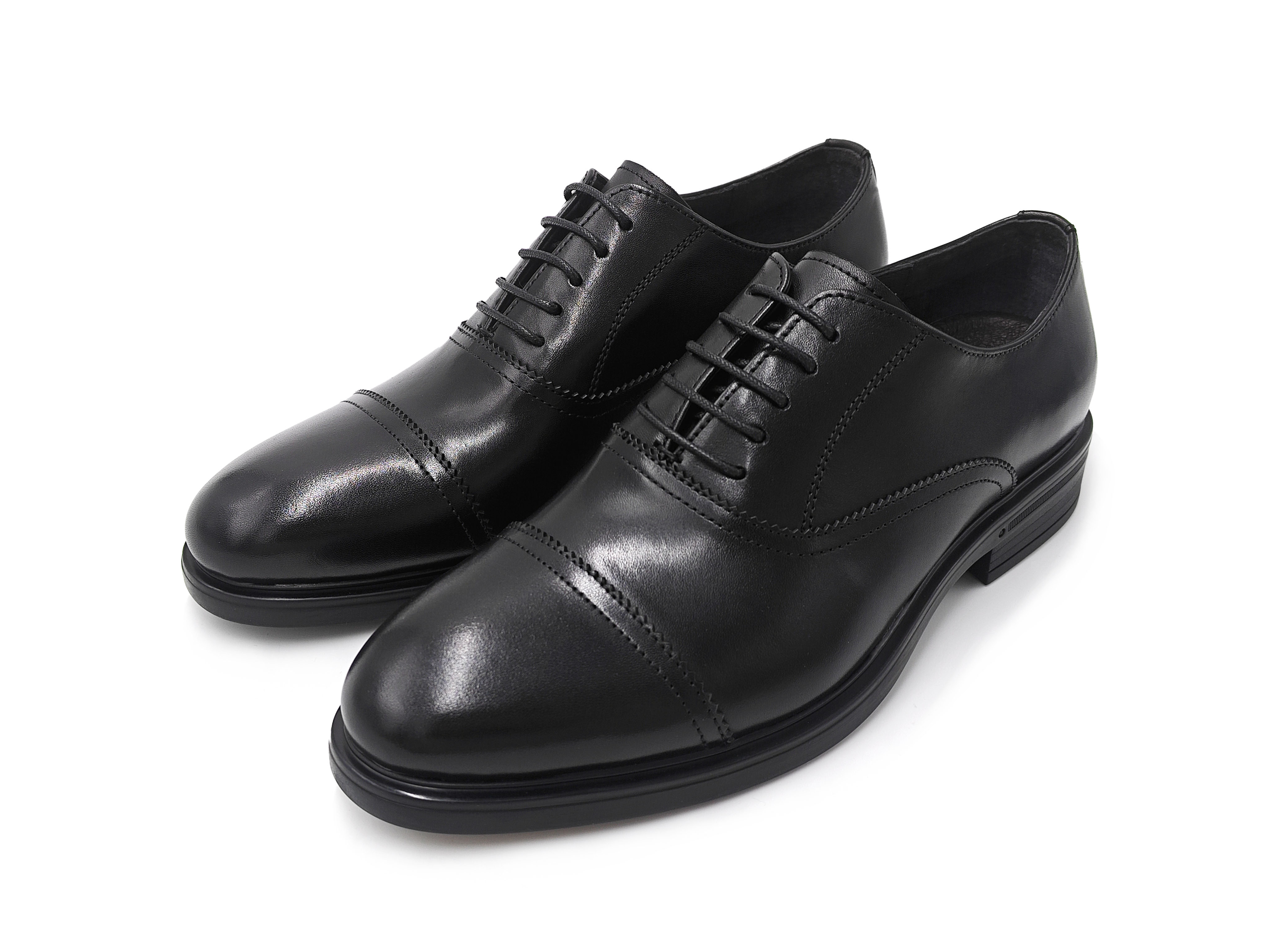 黑色真皮商務男裝皮鞋