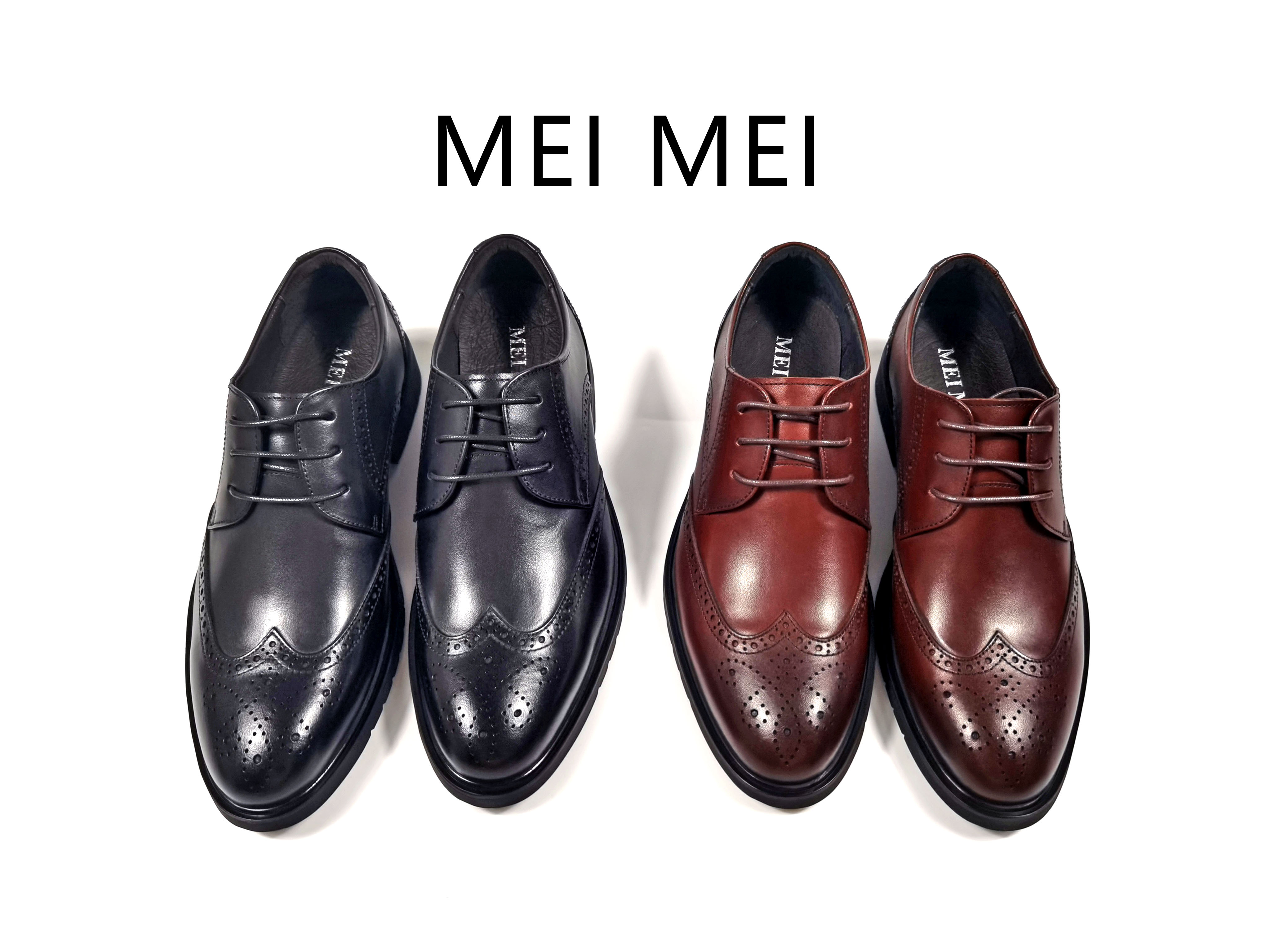 經典復古雕花男裝商務皮鞋