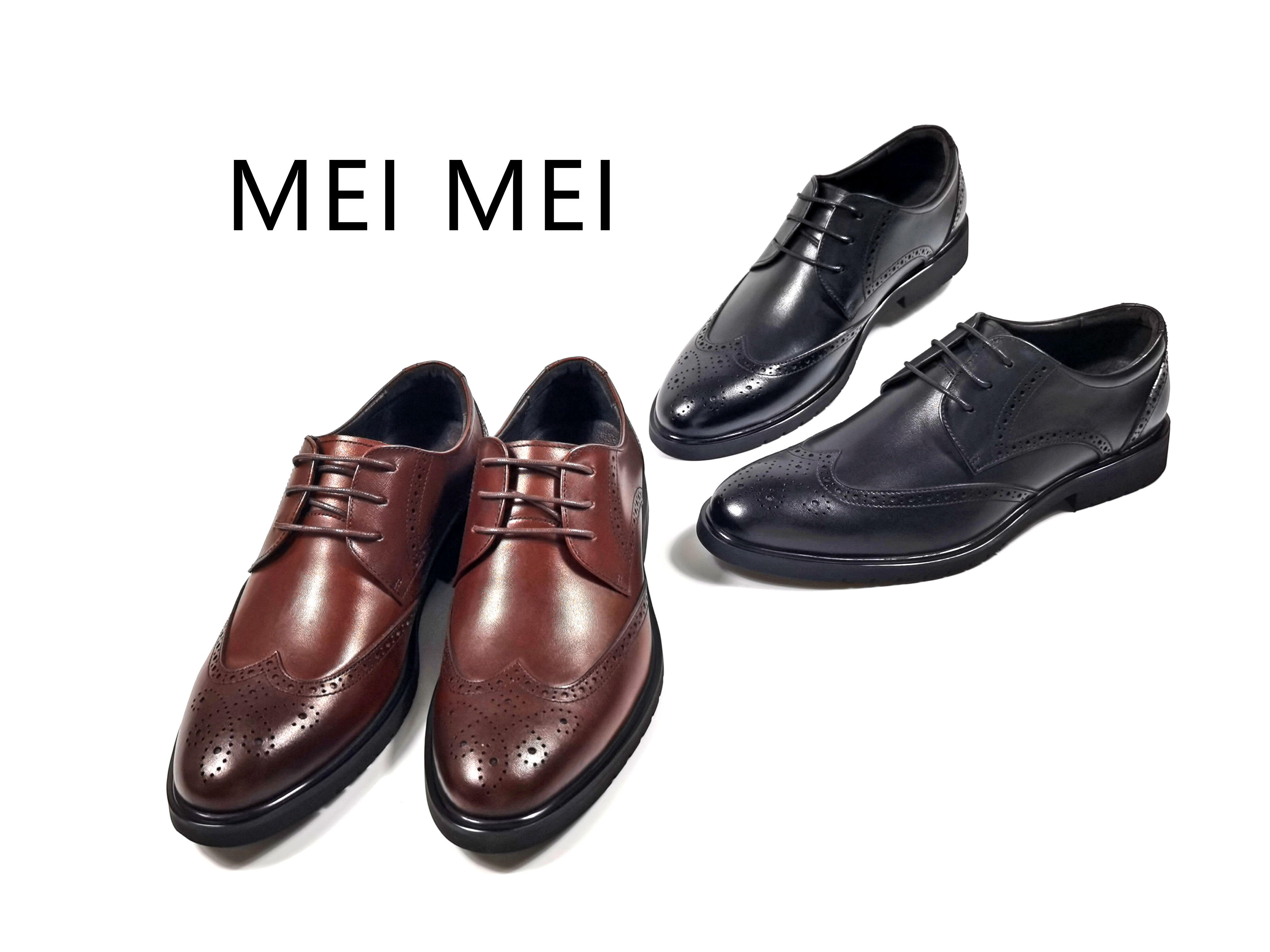 經典復古雕花男裝商務皮鞋