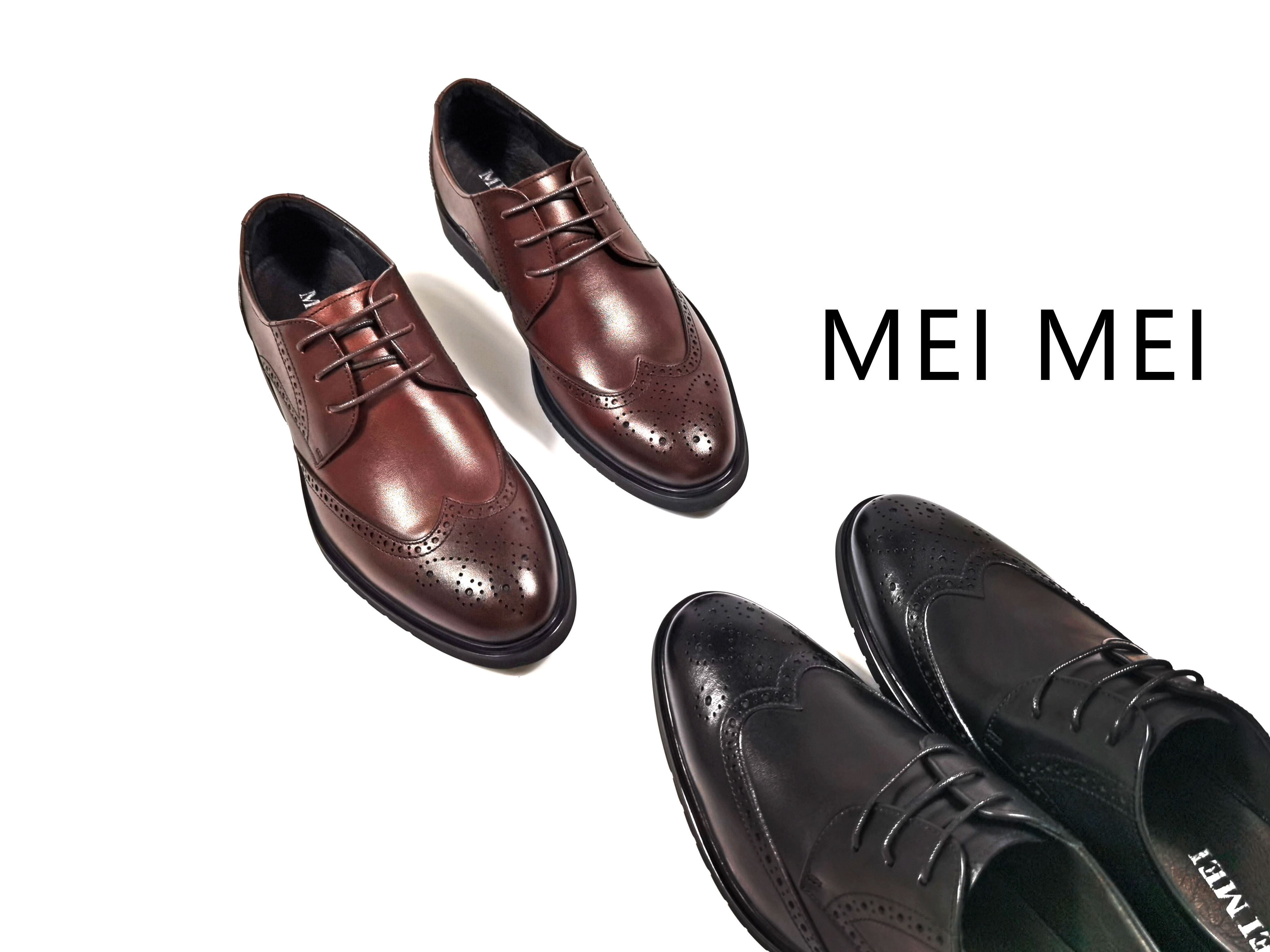 經典復古雕花男裝商務皮鞋