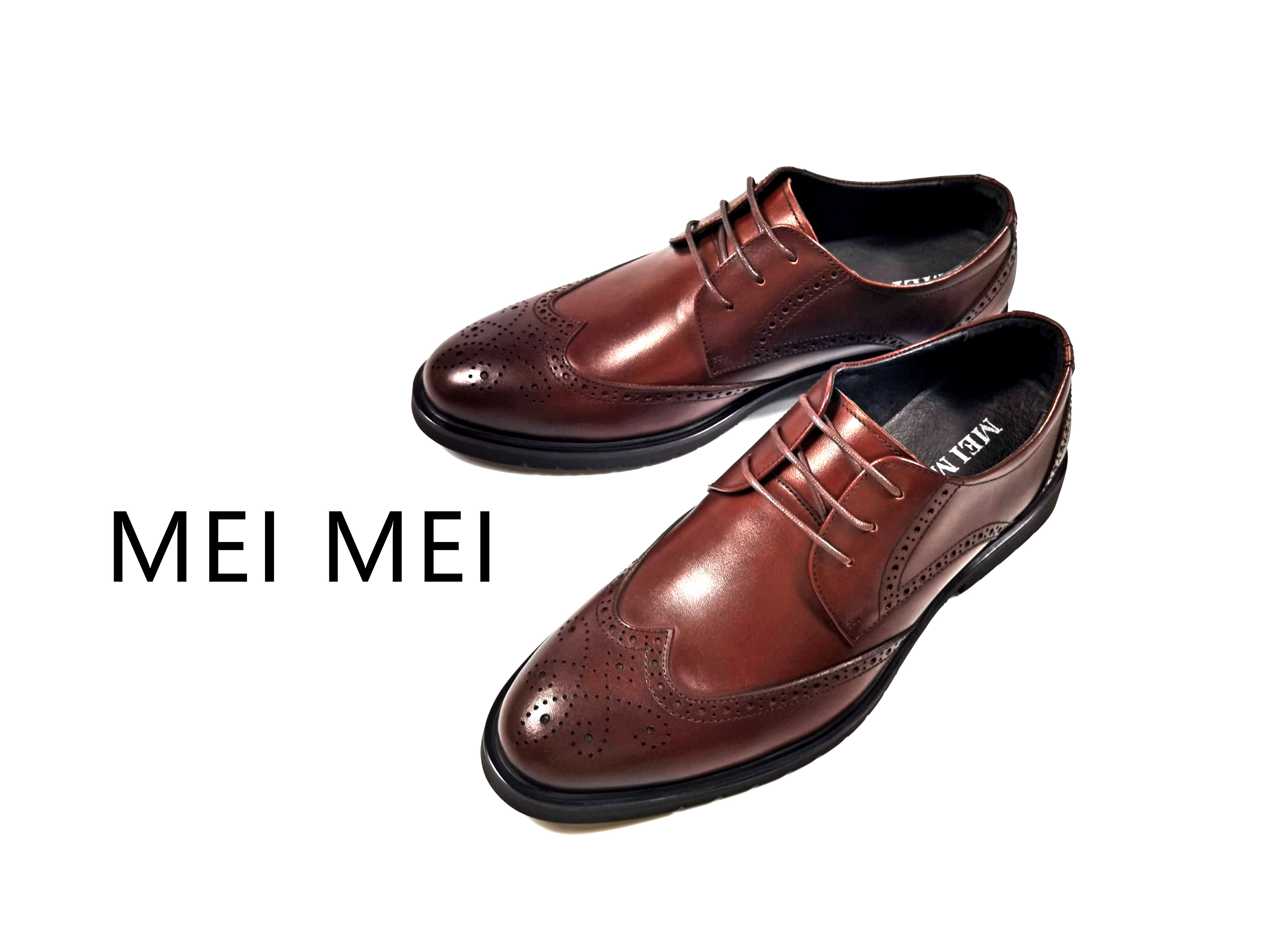 經典復古雕花男裝商務皮鞋