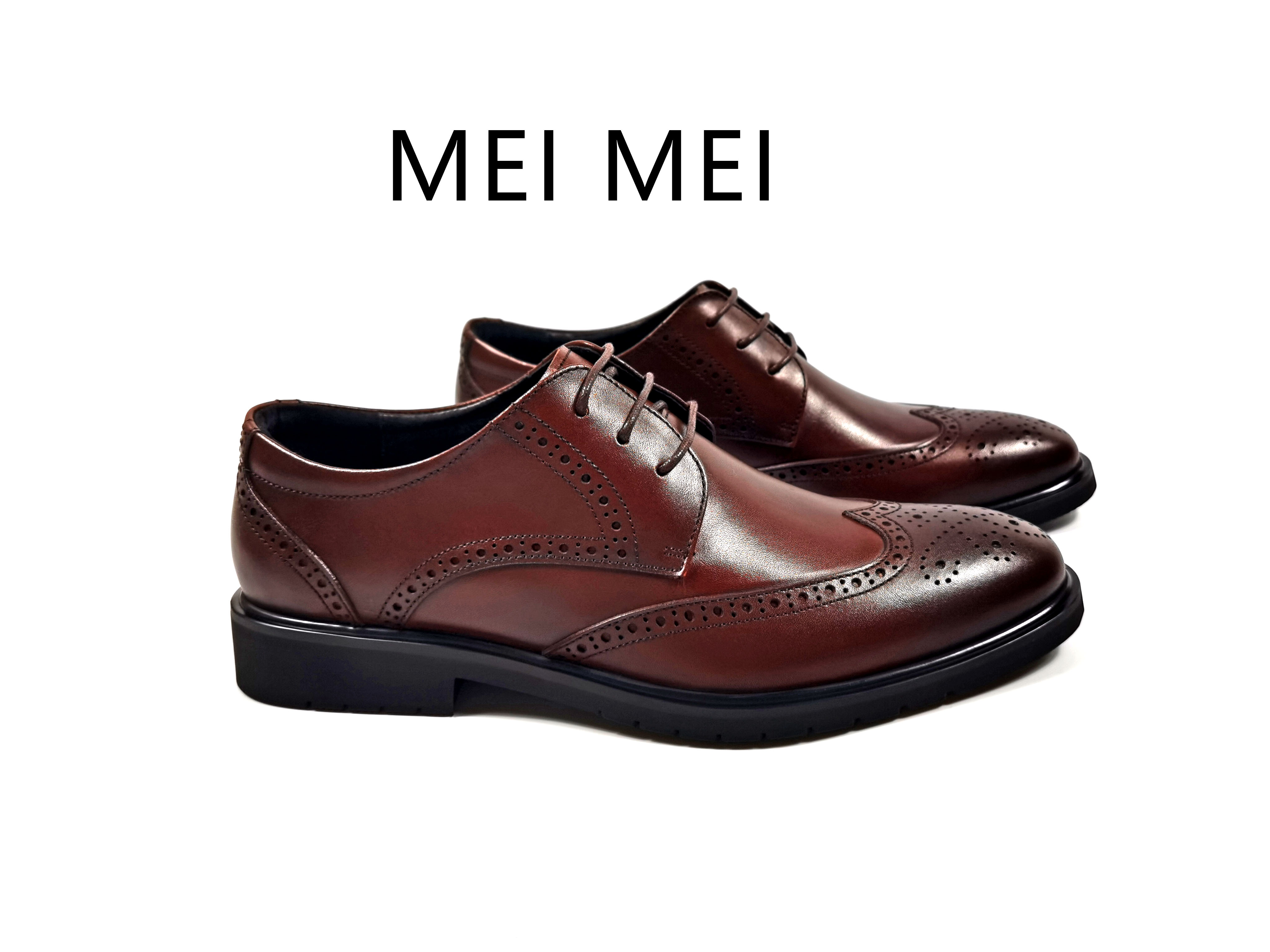 經典復古雕花男裝商務皮鞋