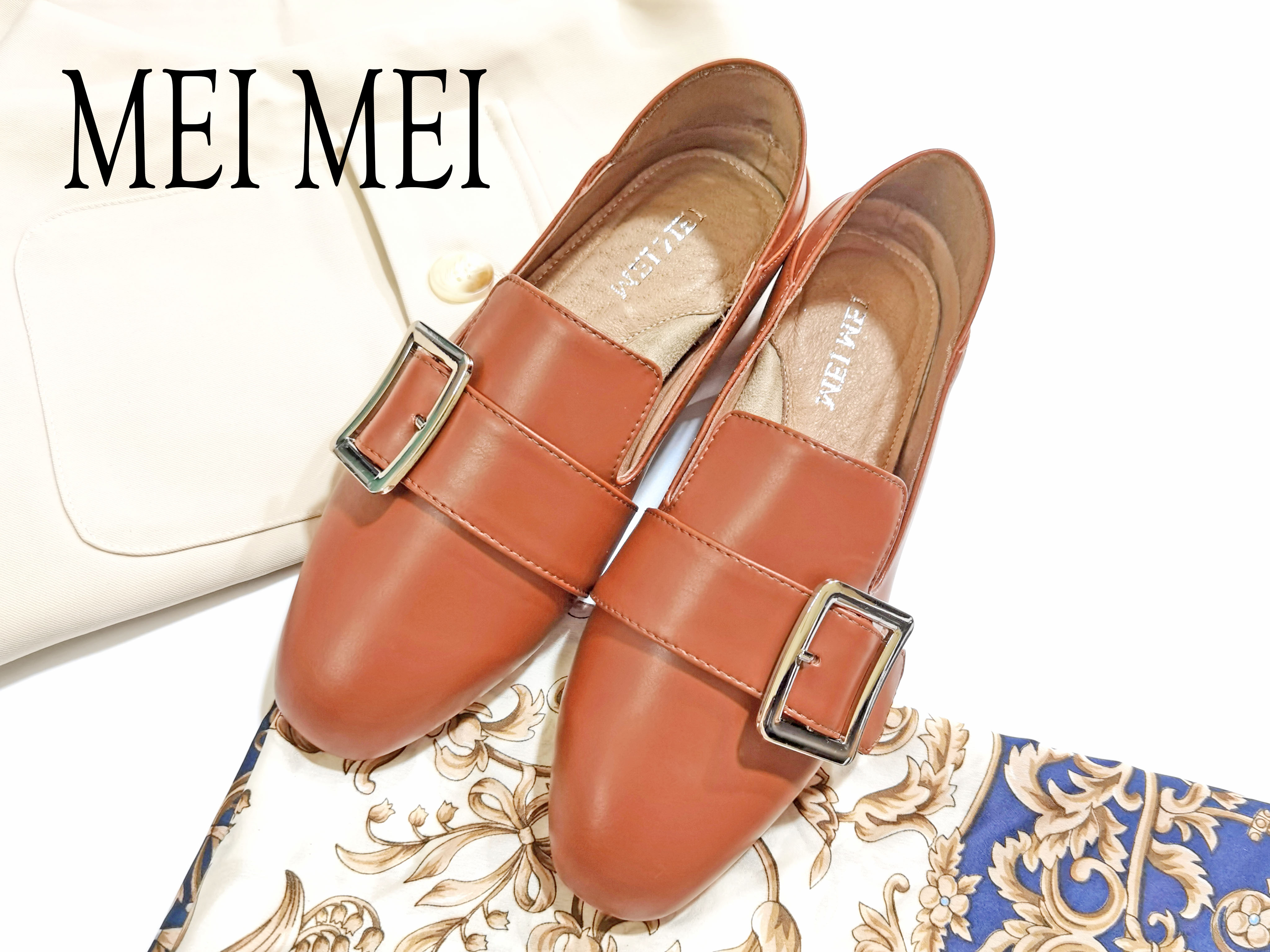 方头侧口平底休闲鞋