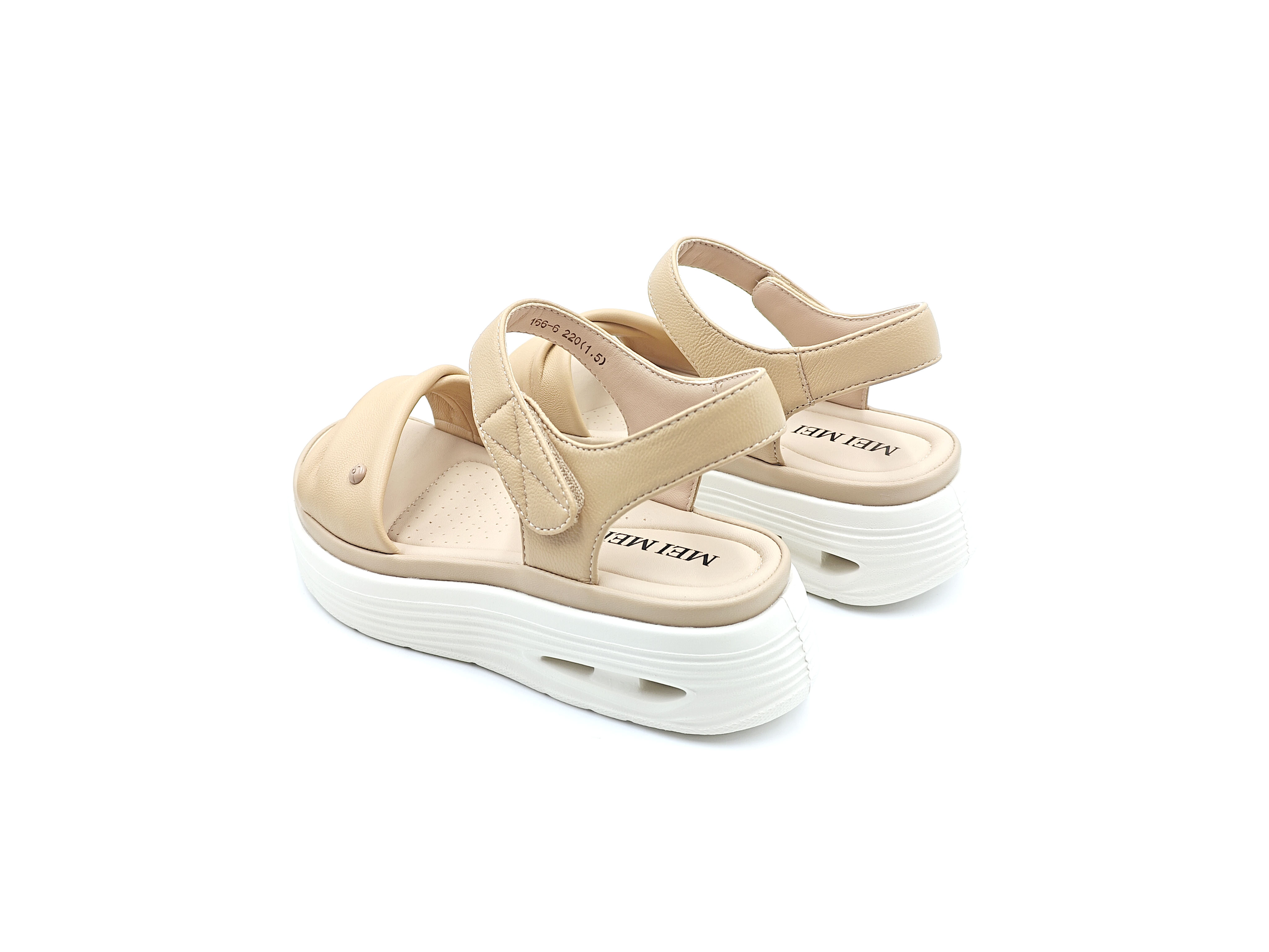 羊皮厚底超輕超軟涼鞋