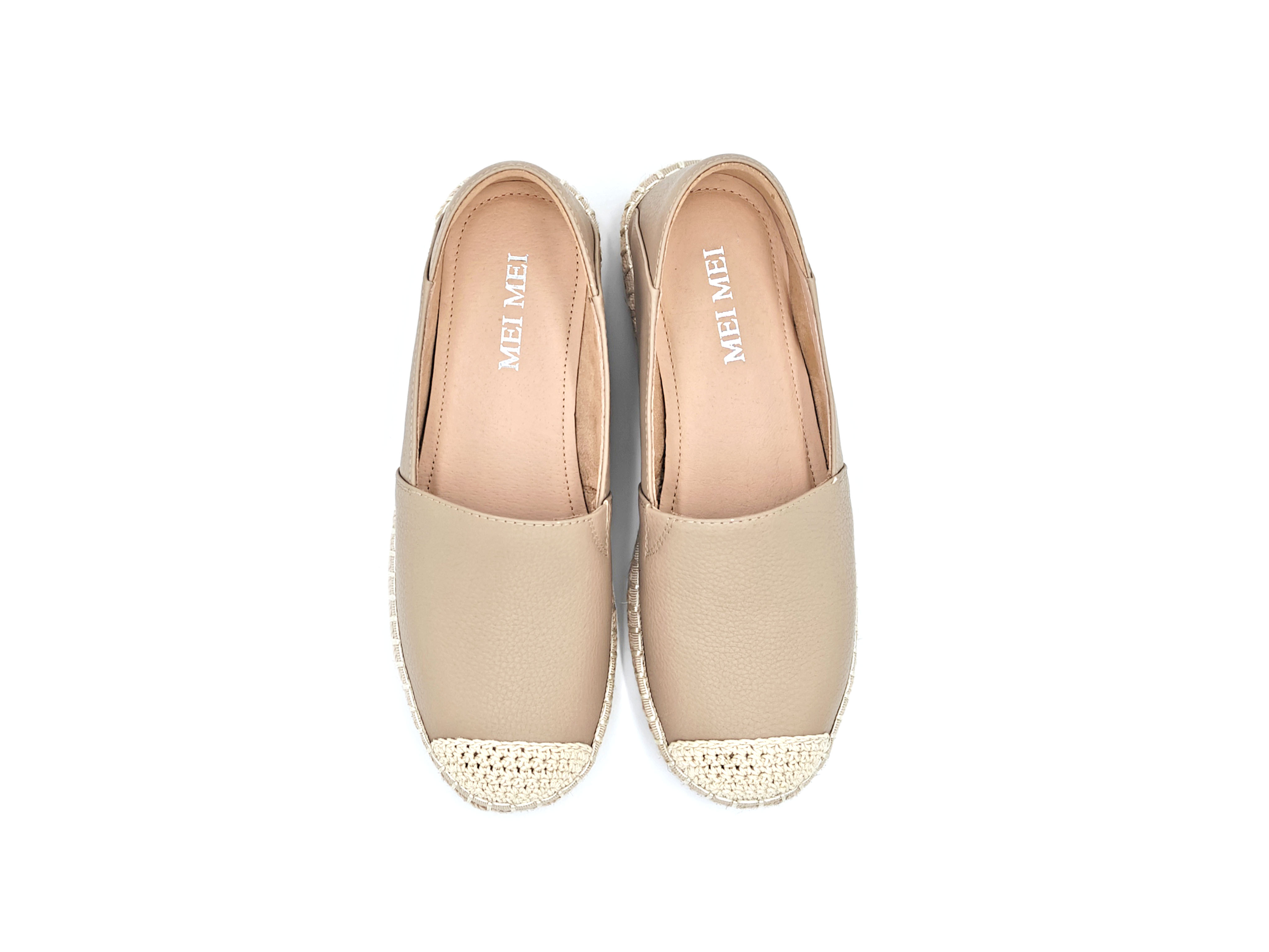 真皮編織漁夫鞋