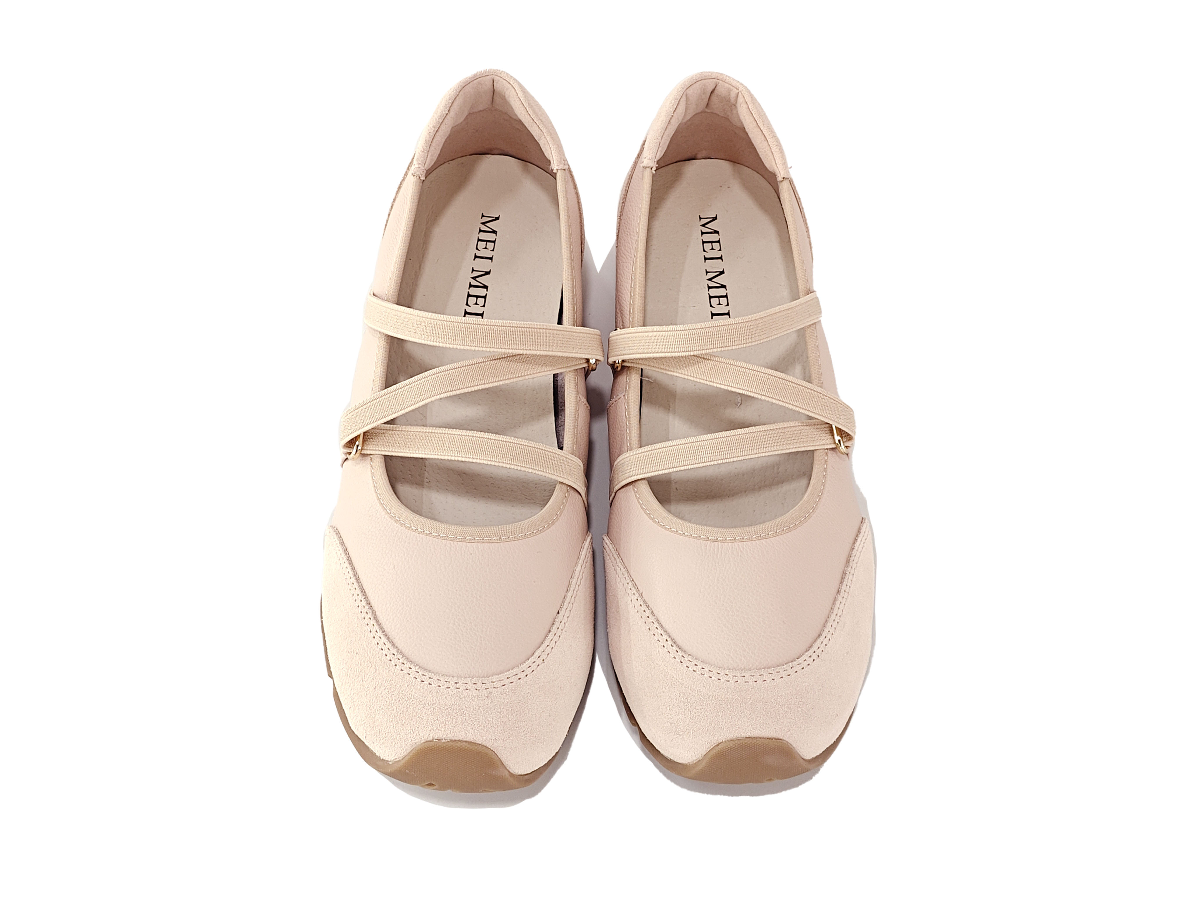 真皮橡筋休闲鞋