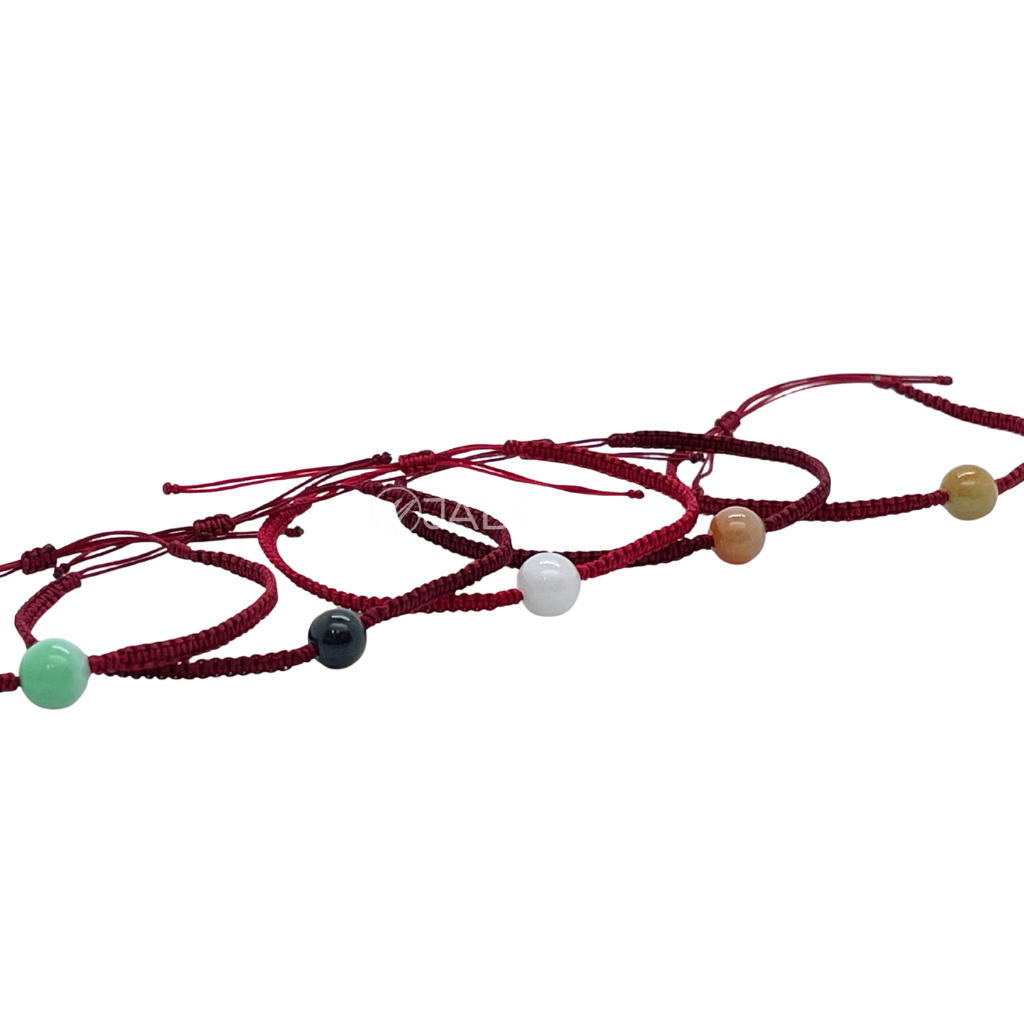 「紅」運當頭 翡翠珠珠編織手繩