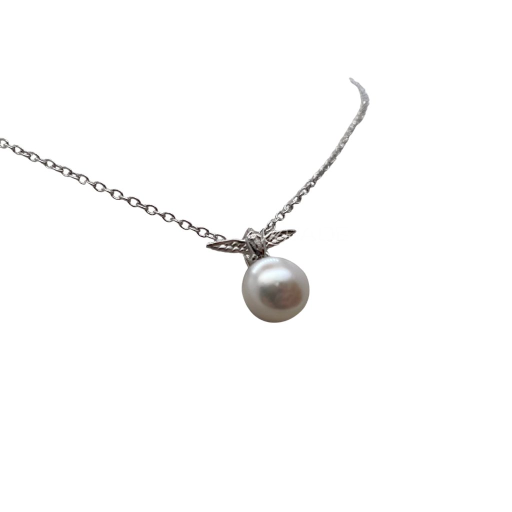 在地系列　白鴿珍珠 純銀項鍊