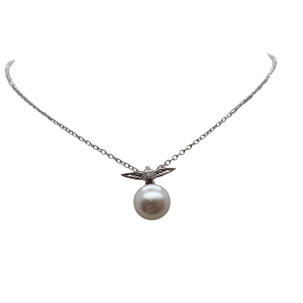 在地系列　白鴿珍珠 純銀項鍊