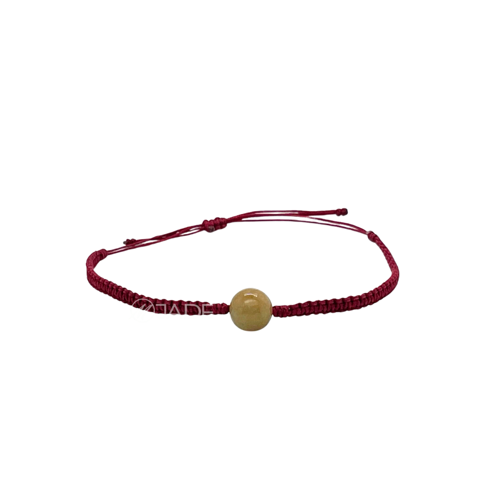 「紅」運當頭 翡翠珠珠編織手繩