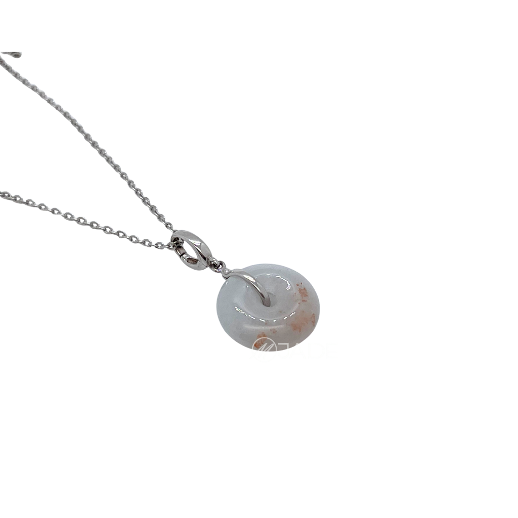 墨綠系列 翡翠平安扣純銀項鍊