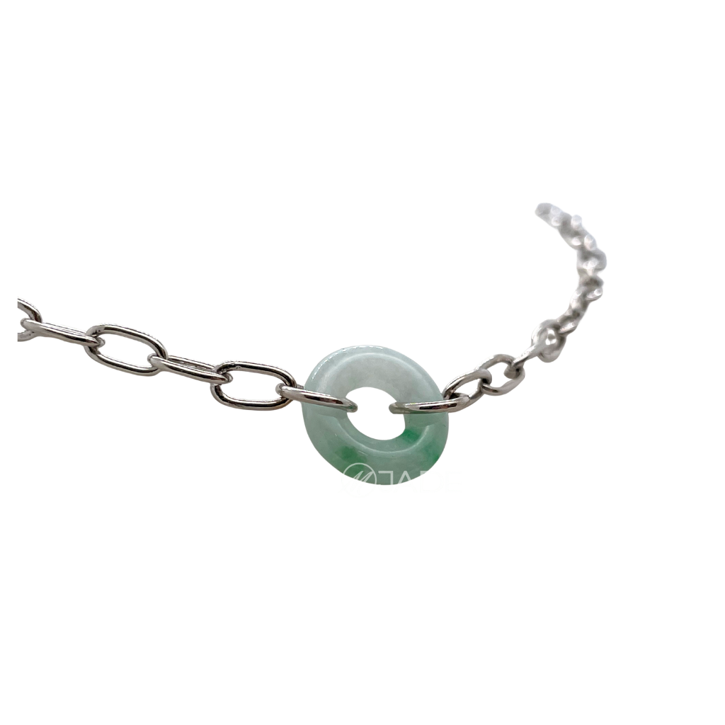 綠系列 翡翠平安扣純銀項鍊