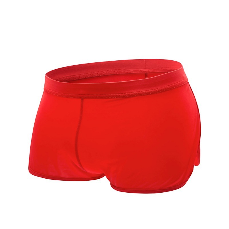 【冰絲涼感】側開叉運動風平角男生內褲