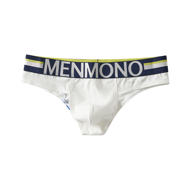 【透氣純棉】四季可穿~潮酷撞色純棉質感小三角U凸男士三角內褲