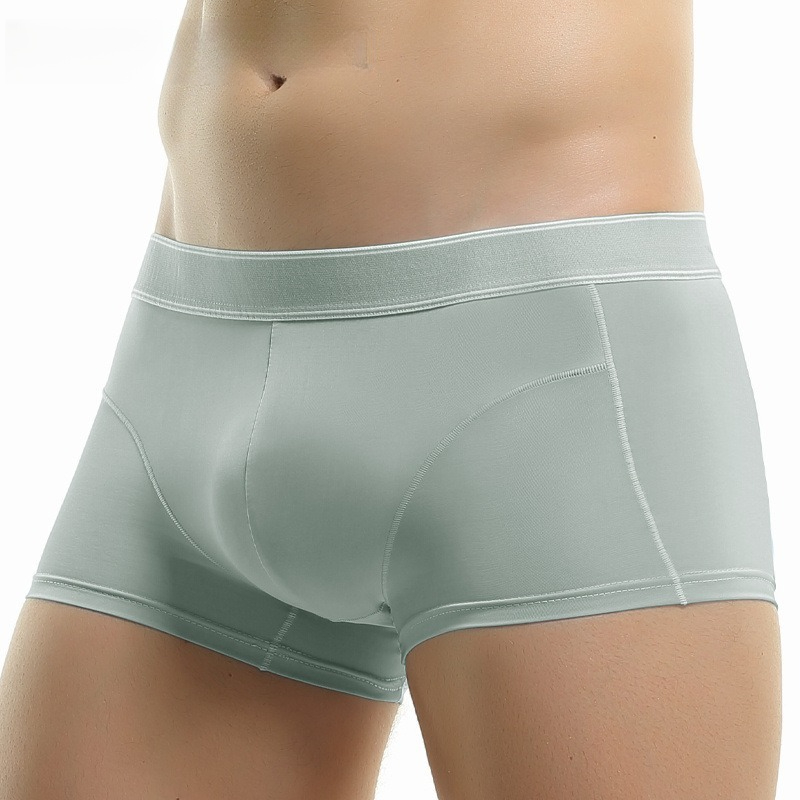 【冰絲涼感系列】舒仕新款純棉襠抗菌透氣男士平口內褲