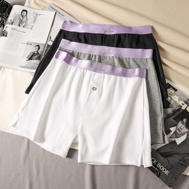 【50S高支純棉】純棉加長款無感門襟不磨不勒男士阿羅褲家居褲